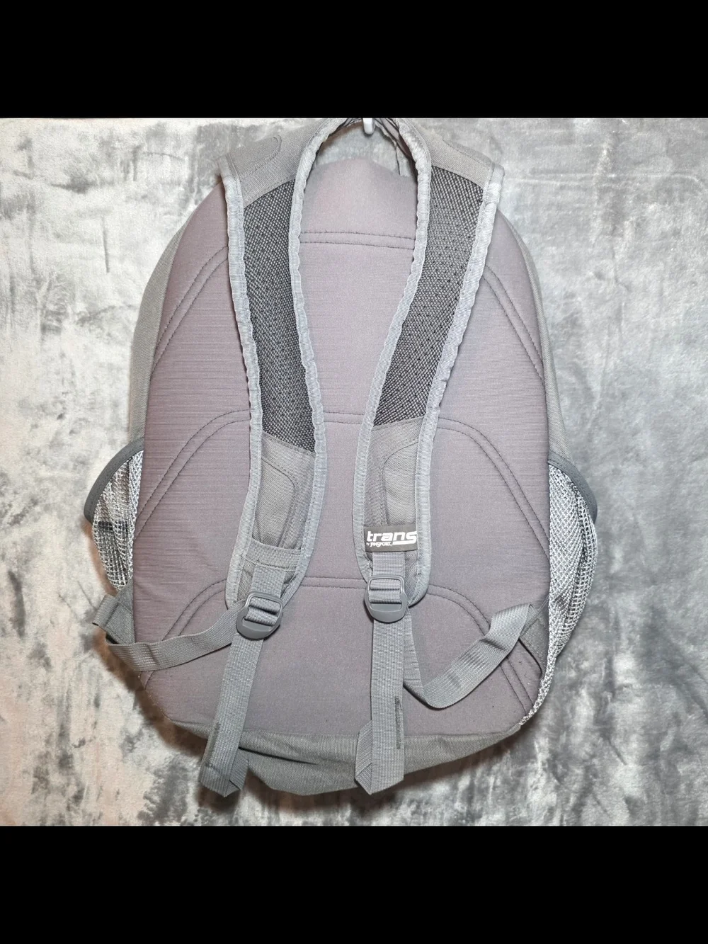 Jansport Gray and Purple Trans Backpack